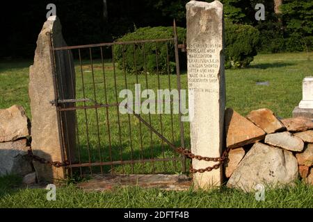 Altes Eisernes Tor in der Sardis Presbyterianischen Kirche Stockfoto