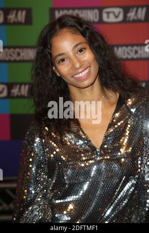 Hajiba Fahmy trifft am 06. November 2018 auf der MOSCHINO [tv] H&M Launch Party auf der Le Dernier Etage in Paris ein. Foto von Jerome Domine/ABACAPRESS.COM Stockfoto