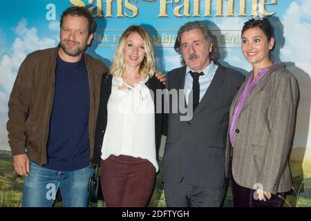 Jonathan Zaccai, Ludivine Sagnier, Daniel Auteuil, Virginie Ledoyen nehmen an der Pariser Premiere von 'Remi Sans Famille' im Le Grand Rex am 11. November 2018 in Paris Teil. Foto von Nasser Berzane/ABACAPRESS.COM Stockfoto