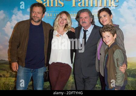 Jonathan Zaccai, Ludivine Sagnier, Daniel Auteuil, Virginie Ledoyen, Maleaume Paquin besuchen 'Remi Sans Famille' Paris Premiere im Le Grand Rex am 11. November 2018 in Paris, Frankreich. Foto von Nasser Berzane/ABACAPRESS.COM Stockfoto