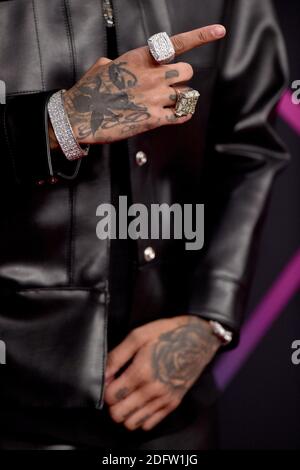 Tyga nimmt am 11. November 2018 an den People's Choice Awards 2018 im Barker Hangar in Santa Monica, CA, USA Teil. Foto von Lionel Hahn/ABACAPRESS.COM Stockfoto