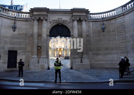 Atmosphäre während der nationalen Medaille der Anerkennung der Opfer des Terrorismus Übergabe Zeremonie im Hotel de Matignon in Paris, Frankreich am 13. November 2018. Foto von Alain Apaydin/ABACAPRESS.COM Stockfoto