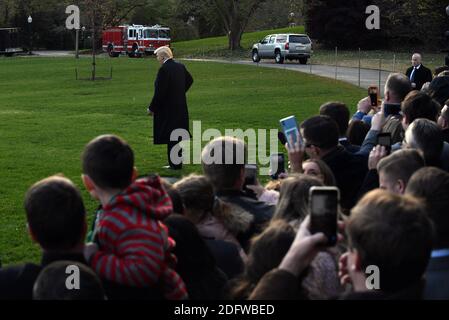 Präsident Donald Trump verlässt das Weiße Haus auf dem Weg nach Florida in Washington, DC am 20. November 2018. Foto von Olivier Douliery/ABACAPRESS.COM Stockfoto