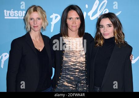 Sandrine Kiberlain, Jeanne Herry et Elodie Bouchez bei der Premiere für den Film Pupille, der am 27. November 2018 in der Pathe Beaugrenelle in Paris, Frankreich, stattfand. Foto von Aurore Marechal/ABACAPRESS.COM Stockfoto