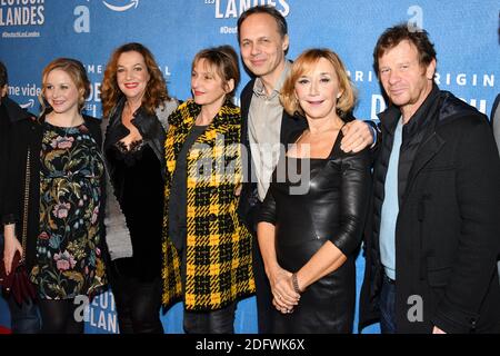 Die Schauspielerin Sophie Mounicot, der Regisseur Denis Dercourt, die Schauspielerin Marie-Anne Chazel und der Schauspieler Philippe Lelievre besuchen am 27. November 2018 die Deutsch-Les-Landes Premiere im Cinema Gaumont Capucines in Paris, Frankreich. Foto von Laurent Zabulon/ABACAPRESS.COM Stockfoto