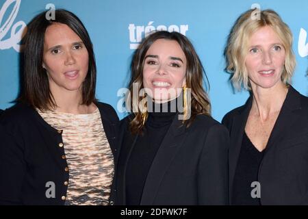 Jeanne Herry, Elodie Bouchez et Sandrine Kiberlain bei der Premiere für den Film Pupille, der am 27. November 2018 in der Pathe Beaugrenelle in Paris, Frankreich, stattfand. Foto von Aurore Marechal/ABACAPRESS.COM Stockfoto