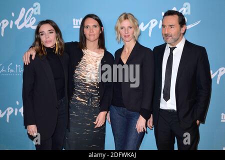 Elodie Bouchez, Jeanne Herry, Sandrine Kiberlain et Gilles Lellouche bei der Premiere für den Film Pupille in der Pathe Beaugrenelle in Paris, Frankreich, 27. November 2018. Foto von Aurore Marechal/ABACAPRESS.COM Stockfoto