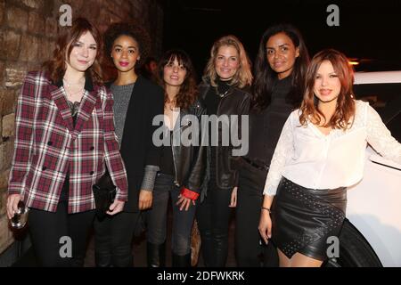 Emilie Dequenne, Aurelie Konate, Zoe Tellier, Christine Lemler, Laurence Roustandjee et Severine Ferrer lors de la soiree Range Rover au Faust a Paris, France, le 28 Novembre 2018. Foto von Jerome Domine/ABACAPRESS.COM Stockfoto