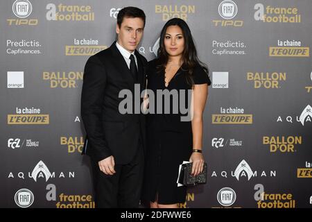 Louis Ducruet und Marie Chevallier nehmen an der Ballon d'Or-Zeremonie im Grand Palais am 3. Dezember 2018 in Paris, Frankreich, Teil. Foto von Laurent Zabulon/ABACAPRESS.COM Stockfoto