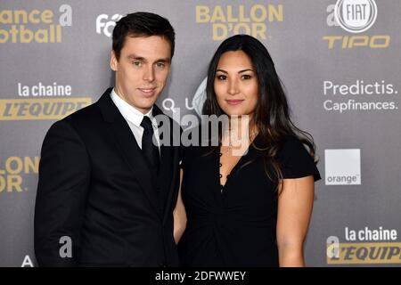 Louis Ducruet und Marie Chevallier nehmen an der Ballon d'Or-Zeremonie im Grand Palais am 3. Dezember 2018 in Paris, Frankreich, Teil. Foto von Laurent Zabulon/ABACAPRESS.COM Stockfoto