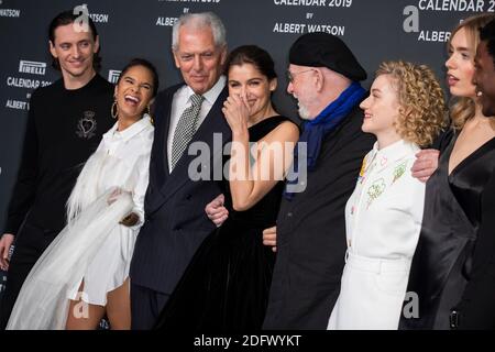Sergei Polunin, Misty Copeland, Marco Tronchetti Provera (Präsident Pirelli), Laetitia Casta, Albert Watson, Julia Garner, Astrid eika, Calvin Royal II. Nehmen an der offiziellen Präsentation der Präsentation des Pirelli-Kalenders 2019 "The cal" Teil, die am 5. Dezember 2018 in der Pirelli-Zentrale in Mailand, Italien, stattfand. Foto von Marco Piovanotto/Abacapress.com Stockfoto