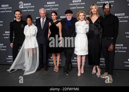 Sergei Polunin, Misty Copeland, Marco Tronchetti Provera (Präsident Pirelli), Laetitia Casta, Albert Watson, Julia Garner, Astrid eika, Calvin Royal II. Nehmen an der offiziellen Präsentation der Präsentation des Pirelli-Kalenders 2019 "The cal" Teil, die am 5. Dezember 2018 in der Pirelli-Zentrale in Mailand, Italien, stattfand. Foto von Marco Piovanotto/Abacapress.com Stockfoto