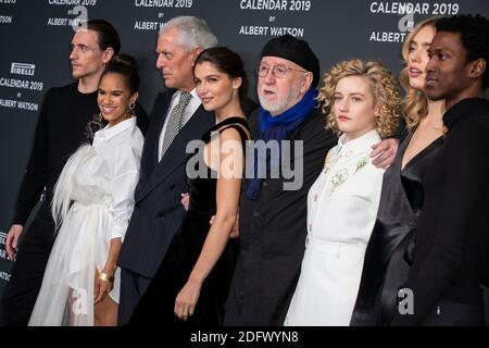 Sergei Polunin, Misty Copeland, Marco Tronchetti Provera (Präsident Pirelli), Laetitia Casta, Albert Watson, Julia Garner, Astrid eika, Calvin Royal II. Nehmen an der offiziellen Präsentation der Präsentation des Pirelli-Kalenders 2019 "The cal" Teil, die am 5. Dezember 2018 in der Pirelli-Zentrale in Mailand, Italien, stattfand. Foto von Marco Piovanotto/Abacapress.com Stockfoto