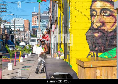 Haus von Moses in Kensington Market in Toronto, Kanada Stockfoto