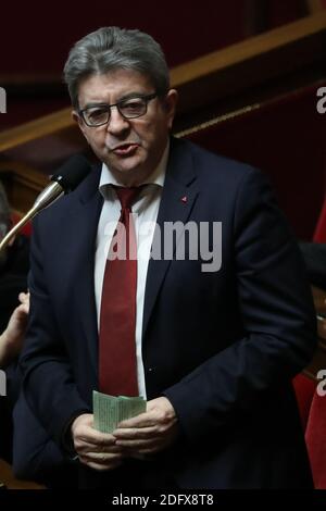 Während einer Sitzung der "Fragen an die Regierung" bei der französischen Nationalversammlung in Paris, Frankreich am 12. Dezember 2018. Foto von Henri Szwarc/ABACAPRESS.COM Stockfoto