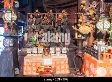 Auf dem Shinpuku-ji Temple Gelände in der Präfektur Aichi in Japan Stockfoto