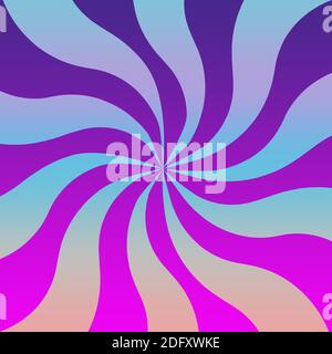 Ein abstraktes retro psychedelisches Spiralhintergrundbild. Stockfoto