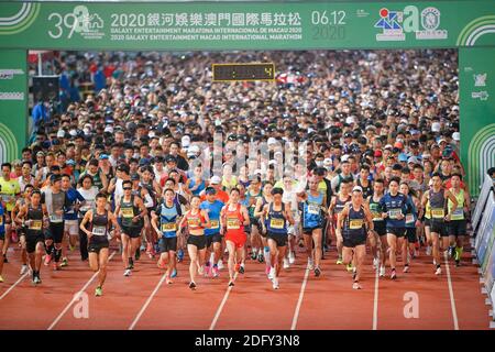 Macau, China. Dezember 2020. Der Macau International Marathon fand am 06. Dezember 2020 in Macau, China statt.(Foto: TPG/cnsphotos) Quelle: TopPhoto/Alamy Live News Stockfoto