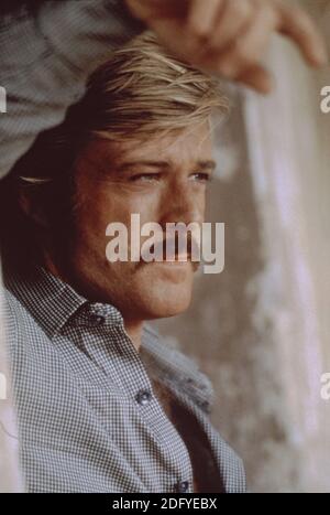 Butch Cassidy und der Sundance Kid-Star Robert Redford als Outlaw Harry Longabaugh, das 'Sundance Kid' Stockfoto