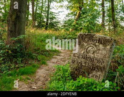 Alter jüdischer Friedhof in Szczebrzeszyn, Woiwodschaft Lublin, Polen Stockfoto