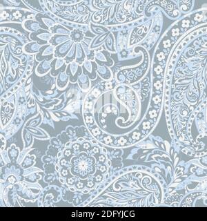Paisley Floral orientalisches Ethno-Muster. Nahtloses Arabisches Ornament. Stock Vektor