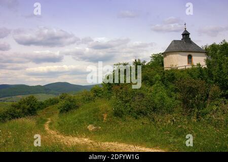 Kapelle auf der kleinen Kalmit Stockfoto