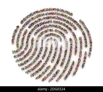 Große Menschenmenge in Form von Händen. Nahaufnahme von jungen Geschäftsleuten, die ihre Hände zusammenlegen. Stapel Hände. Einheit und Teamarbeit. Stockfoto