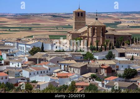 Die Stadt Belmonte, in der Provinz Cuenca, Kastilien-La Mancha, Spanien. Stockfoto