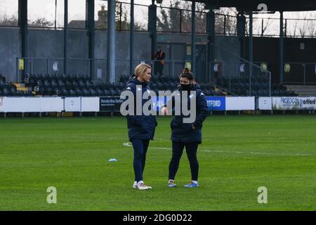 Dartford, Großbritannien. Dezember 2020. Melissa Phillips schaut während des FA Women's Championship Spiels zwischen London City Lionesses und Coventry United. Sam Mallia Kredit: SPP Sport Pressefoto. /Alamy Live Nachrichten Stockfoto