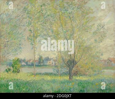 Titel: Die Weiden Schöpfer: Claude Monet Datum: 1880 Medium: Öl auf Leinwand Dimension: 66.68 × 81.92 cm Ort: National Gallery of Art, Washington Stockfoto
