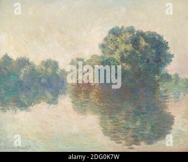 Titel: Die seine in Giverny Ersteller: Claude Monet Datum: 1897 Medium: Öl auf Leinwand Dimension: 81.5 x 100.5 cm Ort: National Gallery of Art, Washington Stockfoto