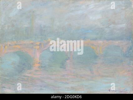 Titel: Waterloo Bridge, London, at Sunset Ersteller: Claude Monet Datum: 1904 Medium: Öl auf Leinwand Dimension: 65.5 x 92.7 cm Ort: National Gallery of Art, Washington Stockfoto