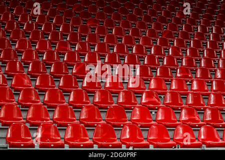 Kopenhagen, Dänemark. Dezember 2020. Leere Stände im 3F Superliga-Spiel zwischen dem FC Kopenhagen und AC Horsens in Parken, Kopenhagen gesehen. (Foto Kredit: Gonzales Foto/Alamy Live News Stockfoto