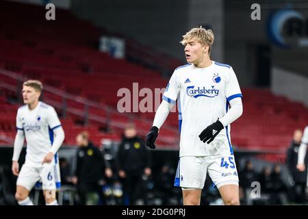 Kopenhagen, Dänemark. Dezember 2020. Rasmus Hoejlund (45) des FC Kopenhagen im 3F Superliga-Spiel zwischen dem FC Kopenhagen und AC Horsens in Parken, Kopenhagen. (Foto Kredit: Gonzales Foto/Alamy Live News Stockfoto