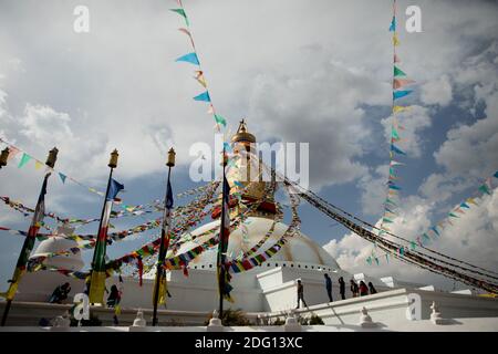 Weltkulturerbe Boudha Stupa Stockfoto