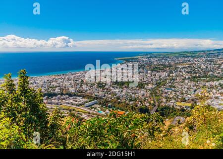 Stadt Saint-Denis, Hauptstadt der Insel Reunion Stockfoto