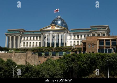 Der Präsident Palast in Tiflis. Die offizielle Residenz des georgischen Präsidenten in Tiflis. Stockfoto