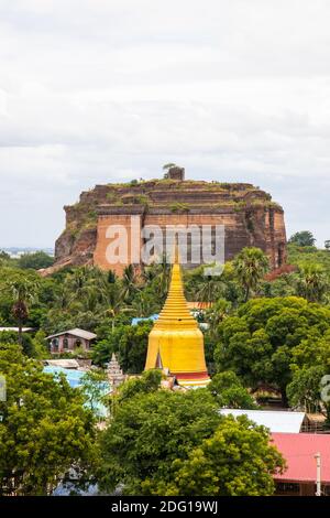 Mantara Gyi-Pagode oder Mingun-Pagode in Mingun bei Mandalay Myanmar Birma Asien Stockfoto