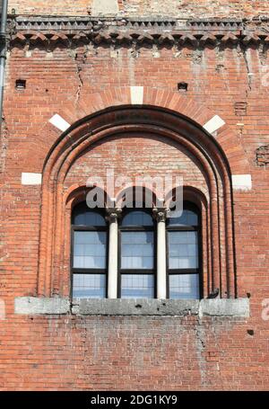 Mittelalterlichen Fenster Stockfoto