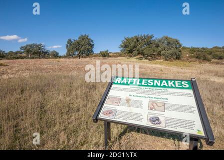 Santa Ysabel Open Space Preserve West. Ramona, CA, USA. Fotografiert im Monat November. Stockfoto