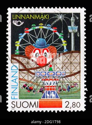 MOSKAU, RUSSLAND - 18. AUGUST 2018: Eine Briefmarke gedruckt in Ausstellungen, Serie, um 19 Stockfoto