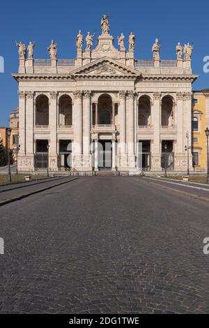 Basilica di San Giovanni in Laterano in Rom, Italien, Kathedrale des Heiligsten Erlösers und der Heiligen Johannes der Täufer und der Evangelist in der Latera Stockfoto