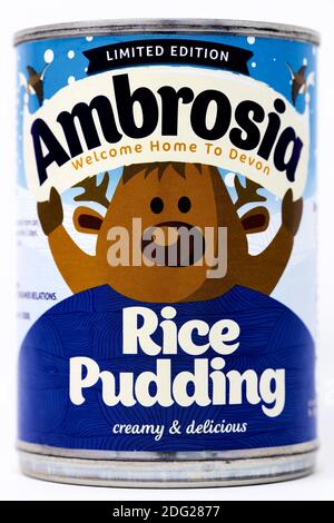 Ambrosia Limited Edition Reispudding Stockfoto