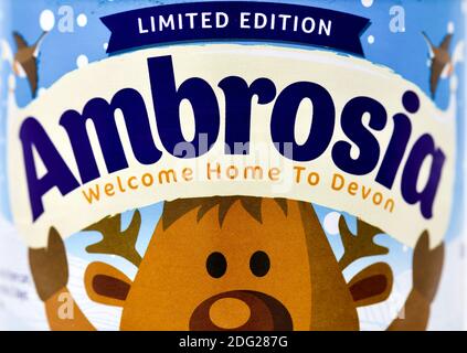 Ambrosia Limited Edition Reispudding Stockfoto
