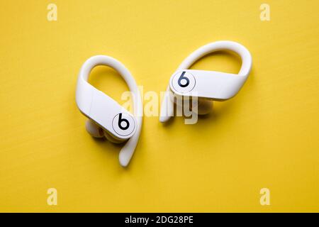 Powerbeats Pro True Wireless Bluetooth In-Ear Sport Kopfhörer Stockfoto