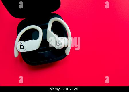 Powerbeats Pro True Wireless Bluetooth In-Ear Sport Kopfhörer Stockfoto