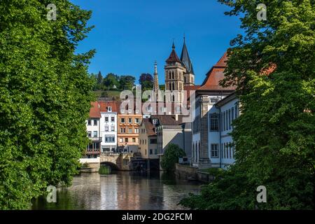 Esslingen am Neckar, Klein Venedig am Rossneckarkanal Stockfoto