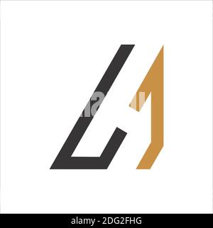 Anfangsbuchstabe LH-Logo oder HL-Logo-Vektor-Design-Vorlage Stock Vektor