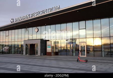 Stenpiren Wartehalle für öffentliche Verkehrsmittel in Göteborg Stockfoto