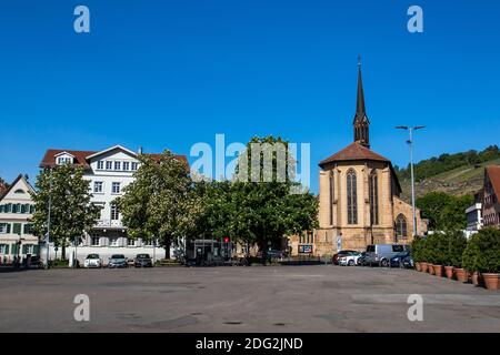 Esslingen am Neckar, Marktplatz, Münster St. Paul Stockfoto